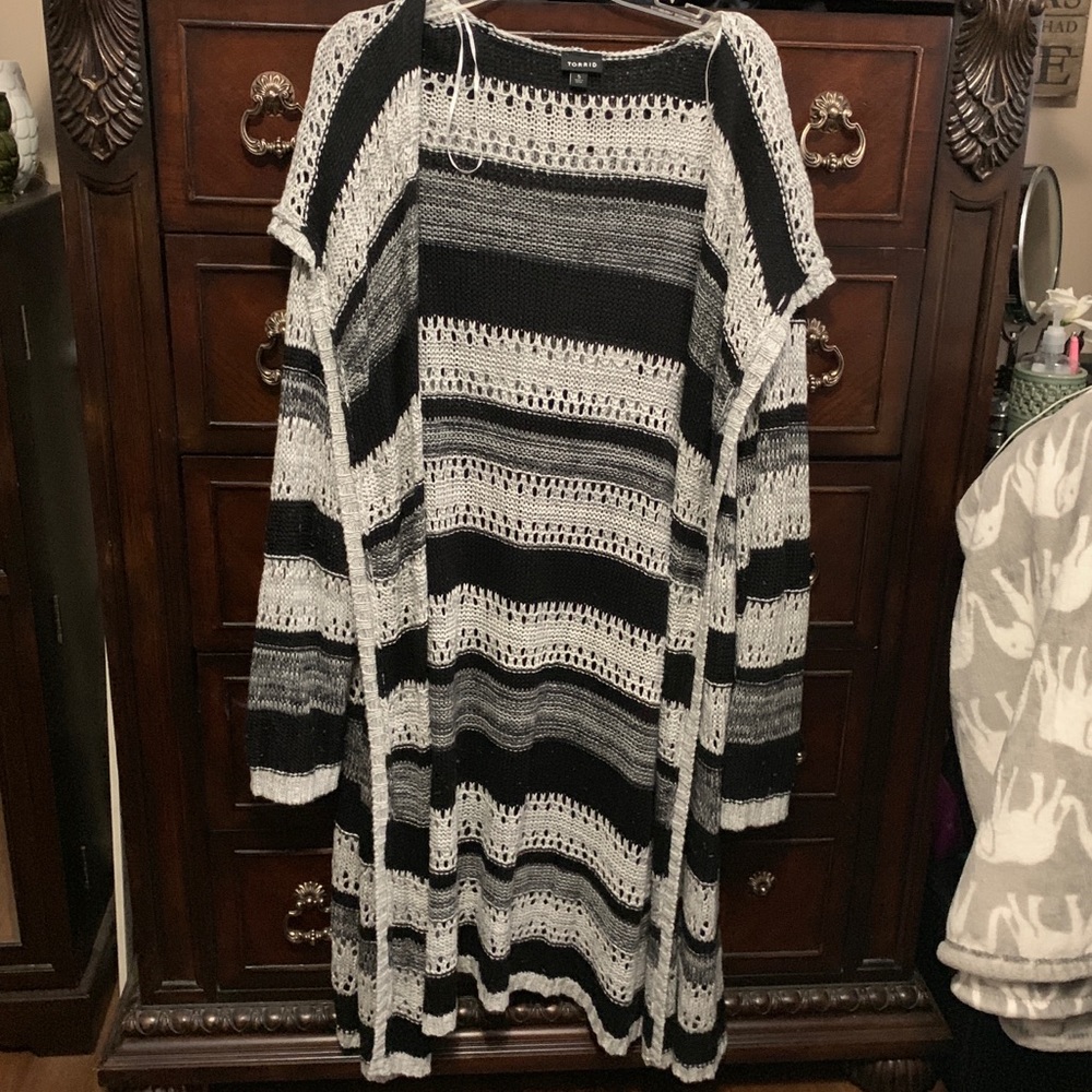 Torrid Hooded Long Cardigan